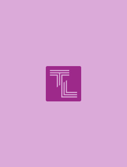 Logo von Theater Liberi in Weiß auf violettem Hintergrund